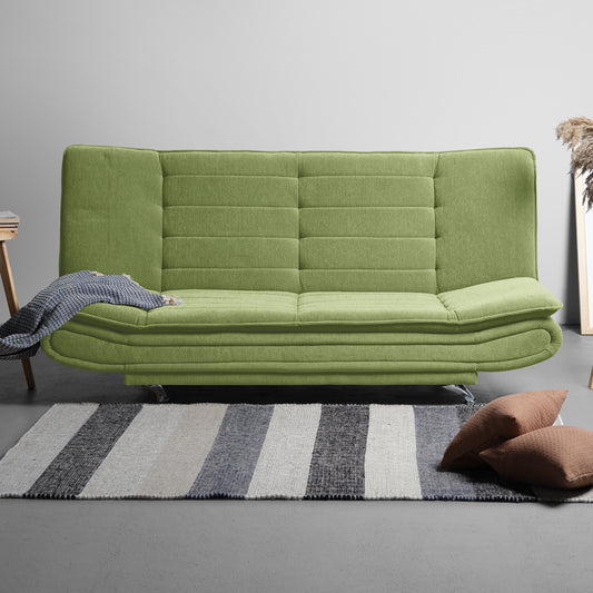 SofaBed|Two|Foldable|3|Seater|Sofa|Cum|Bed|Fabric|Matcha|Green