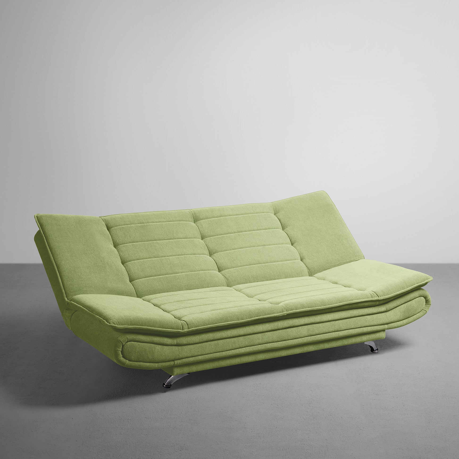 SofaBed|Two|Foldable|3|Seater|Sofa|Cum|Bed|Fabric|Matcha|Green