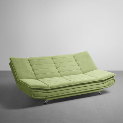 SofaBed|Two|Foldable|3|Seater|Sofa|Cum|Bed|Fabric|Matcha|Green