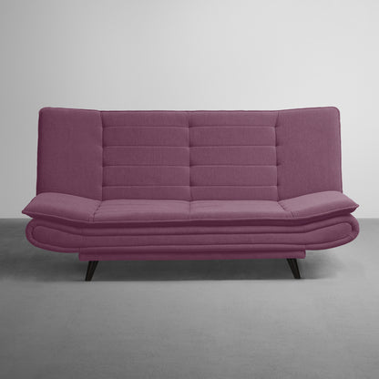 SofaBed|Two|Foldable|3|Seater|Sofa|Cum|Bed|Fabric|Sangria|Purple