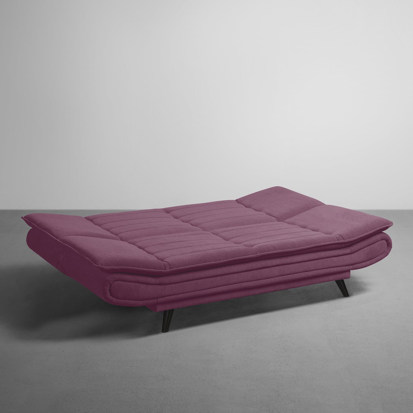 SofaBed|Two|Foldable|3|Seater|Sofa|Cum|Bed|Fabric|Sangria|Purple