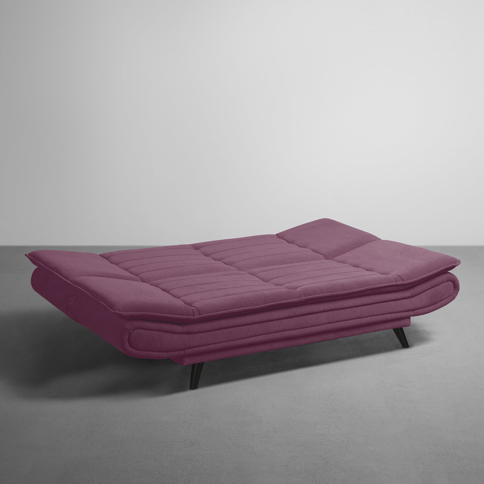 SofaBed|Two|Foldable|3|Seater|Sofa|Cum|Bed|Fabric|Sangria|Purple