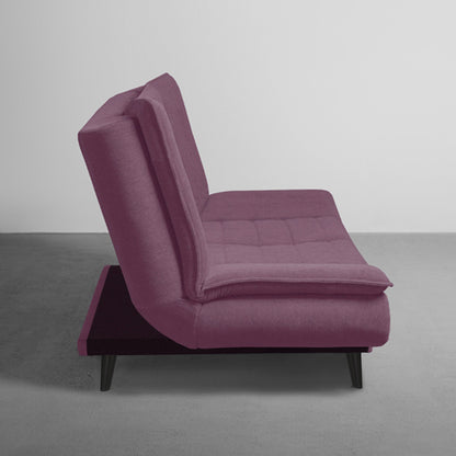 SofaBed|Two|Foldable|3|Seater|Sofa|Cum|Bed|Fabric|Sangria|Purple