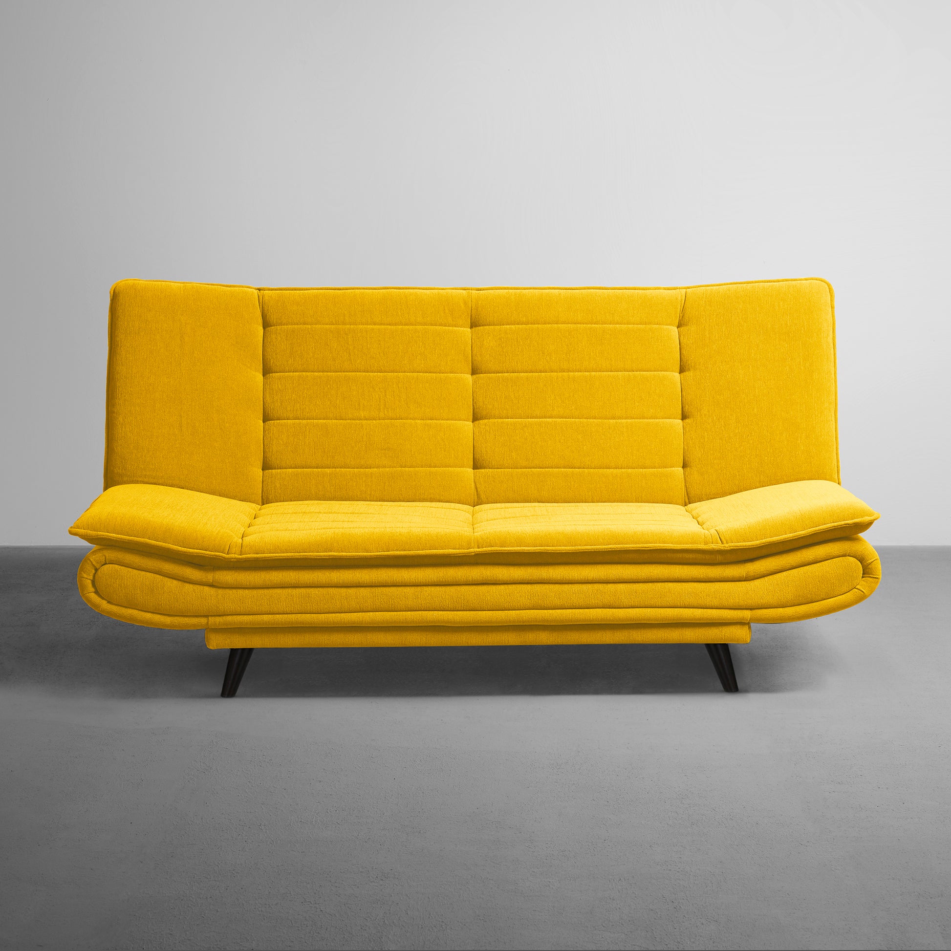 SofaBed|Two|Foldable|3|Seater|Sofa|Cum|Bed|Fabric|Sunshine|Yellow
