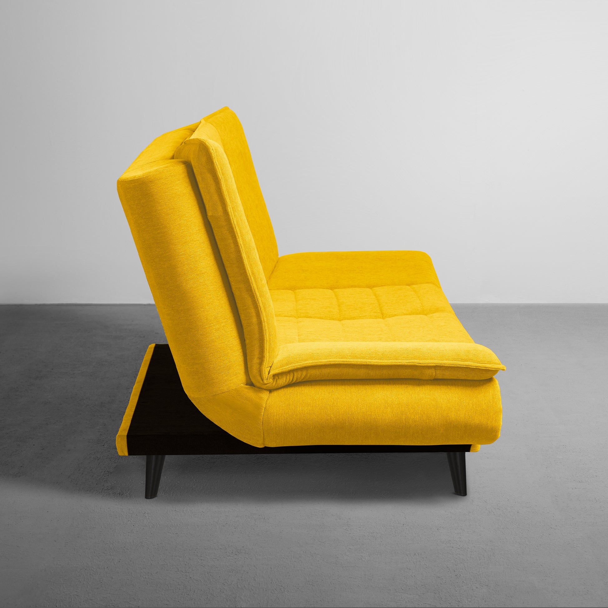 SofaBed|Two|Foldable|3|Seater|Sofa|Cum|Bed|Fabric|Sunshine|Yellow