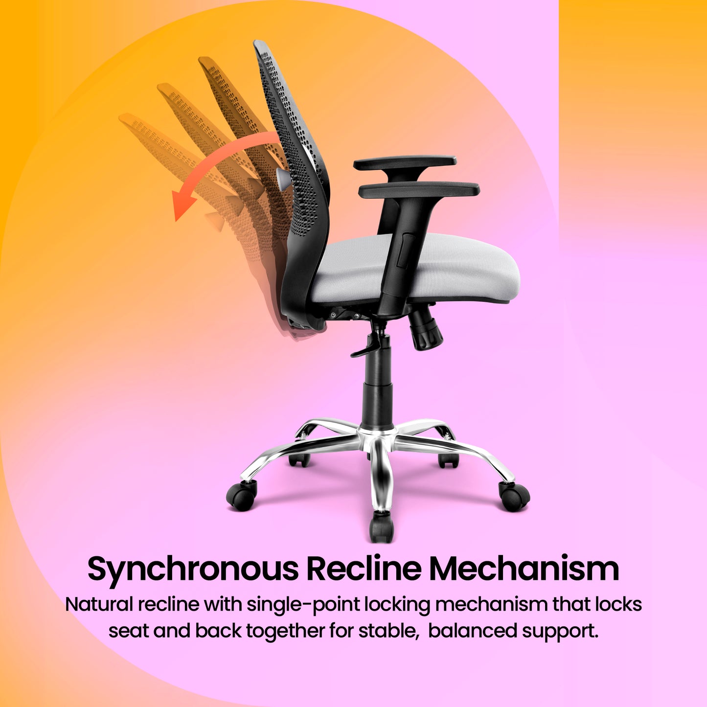 Spin - Office Chair (Cement Grey)