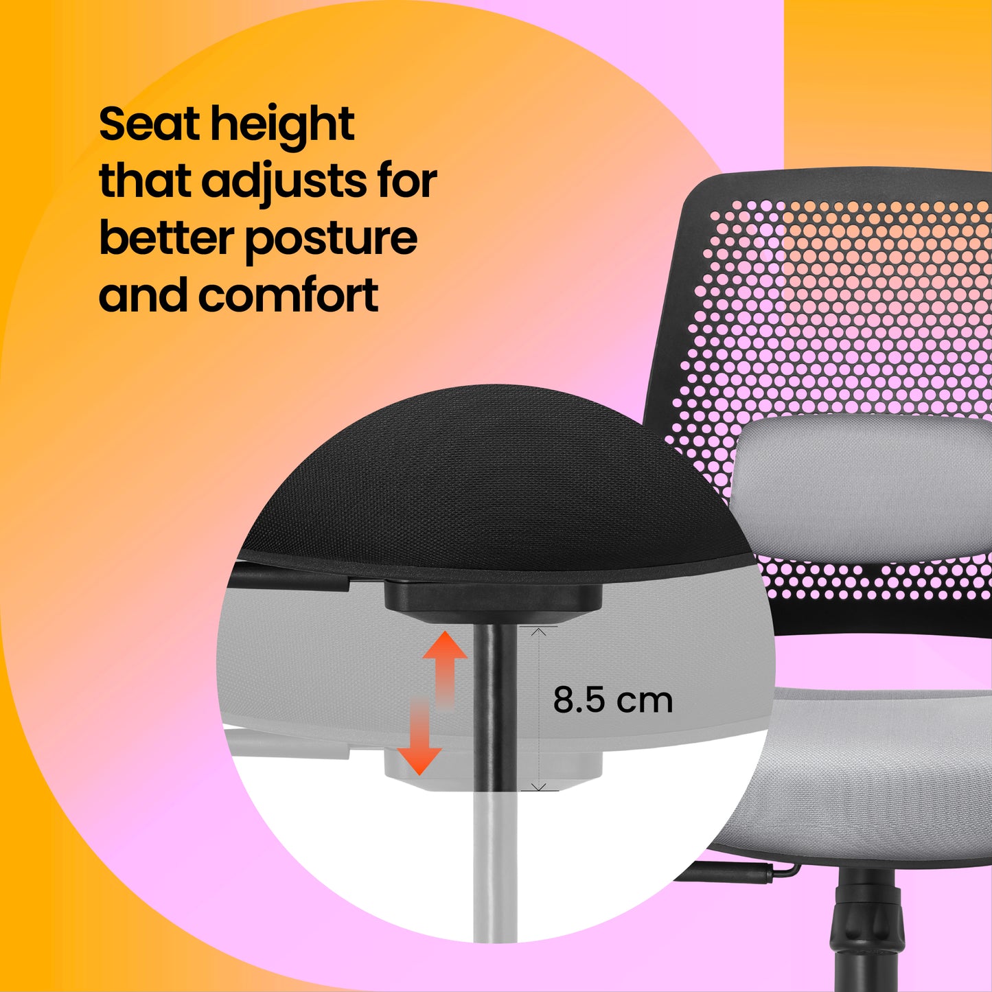 Spin - Office Chair (Cement Grey)