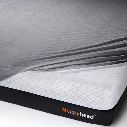 Bamboo|Terry|Waterproof|Mattress|Protector|Grey