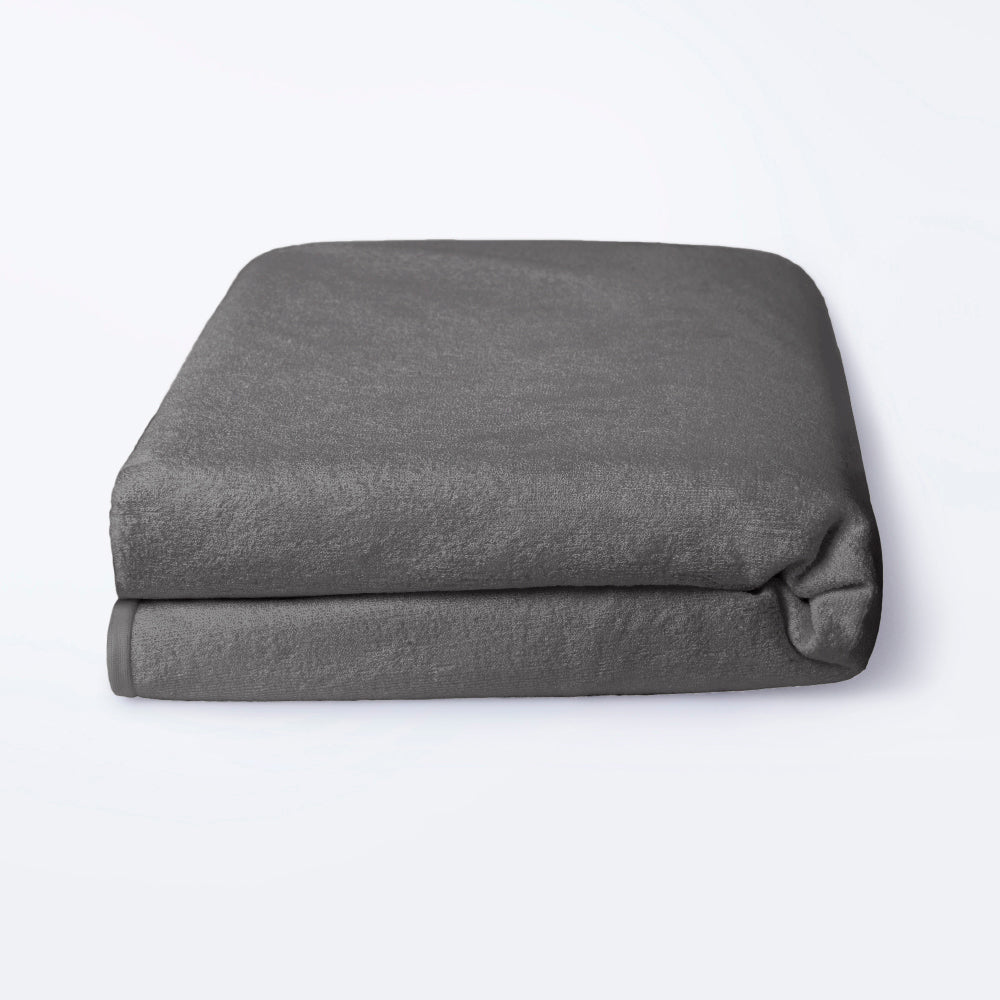 Bamboo|Terry|Waterproof|Mattress|Protector|Grey