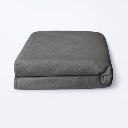 Bamboo Terry Waterproof Mattress Protector, (75 X 48 inches, Double Size, Grey)