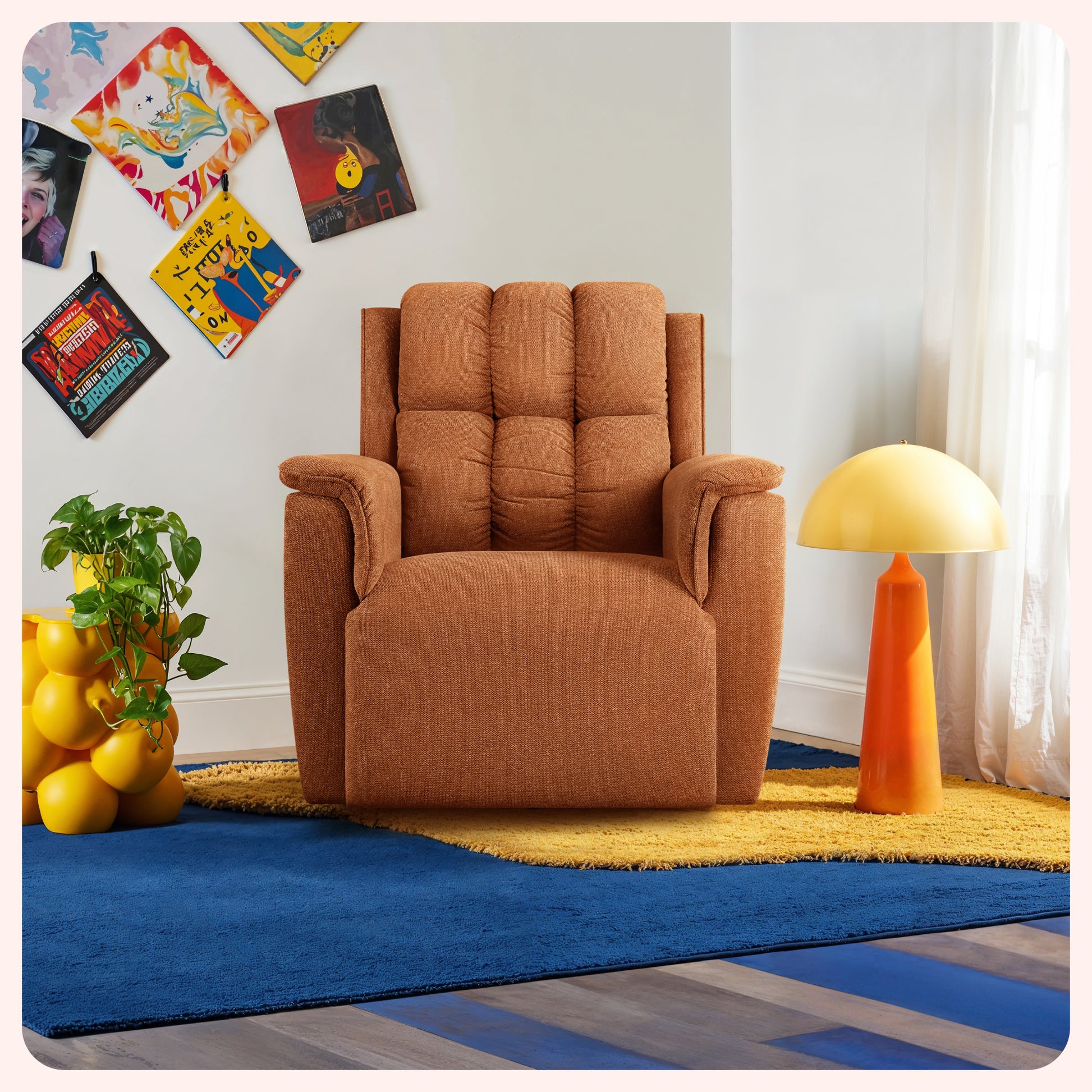 Sofa|Vibe|1|Seater|Motion|Sofa|Rust|Orange