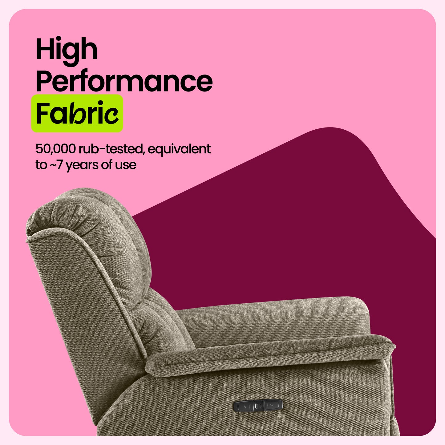 Sofa|Vibe|1|Seater|Motion|Sofa|Slate|Grey
