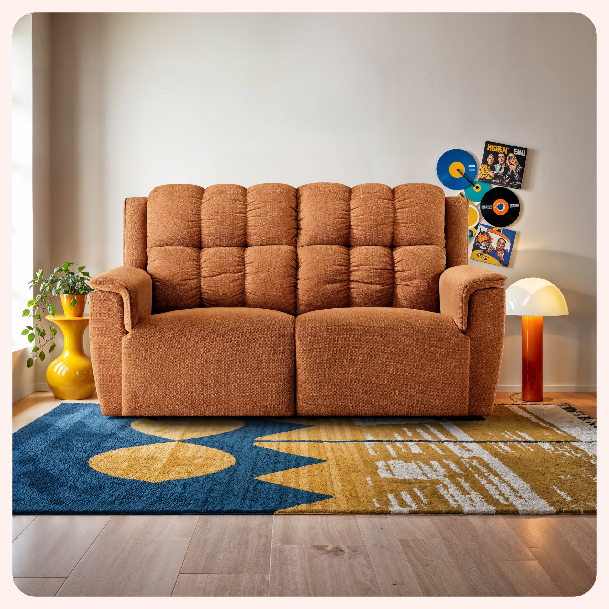 Sofa|Vibe|2|Seater|Motion|Sofa|Rust|Orange