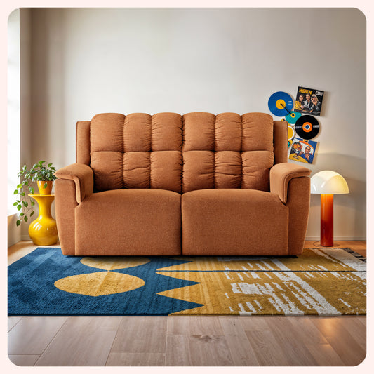 Sofa|Vibe|2|Seater|Motion|Sofa|Rust|Orange