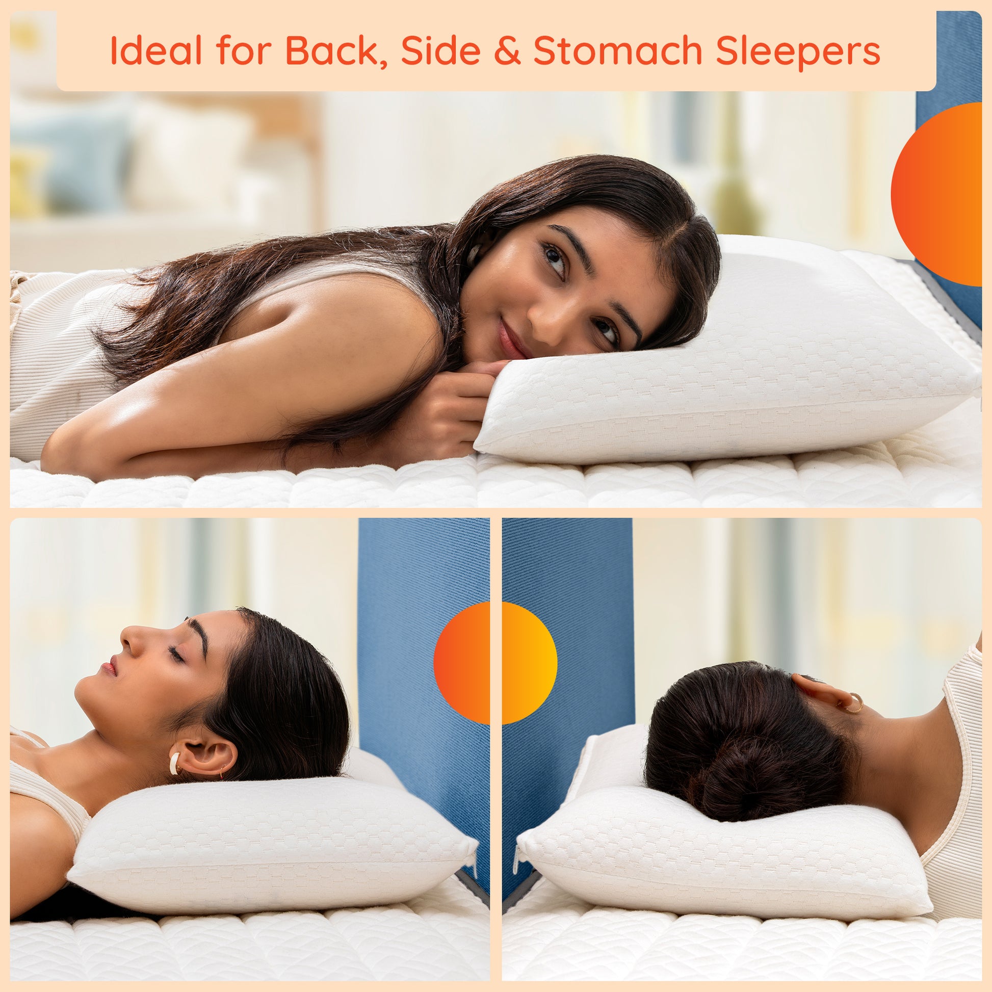 Yawn|Lae|Pincore|Hybrid|Late|Pillow|Large|White