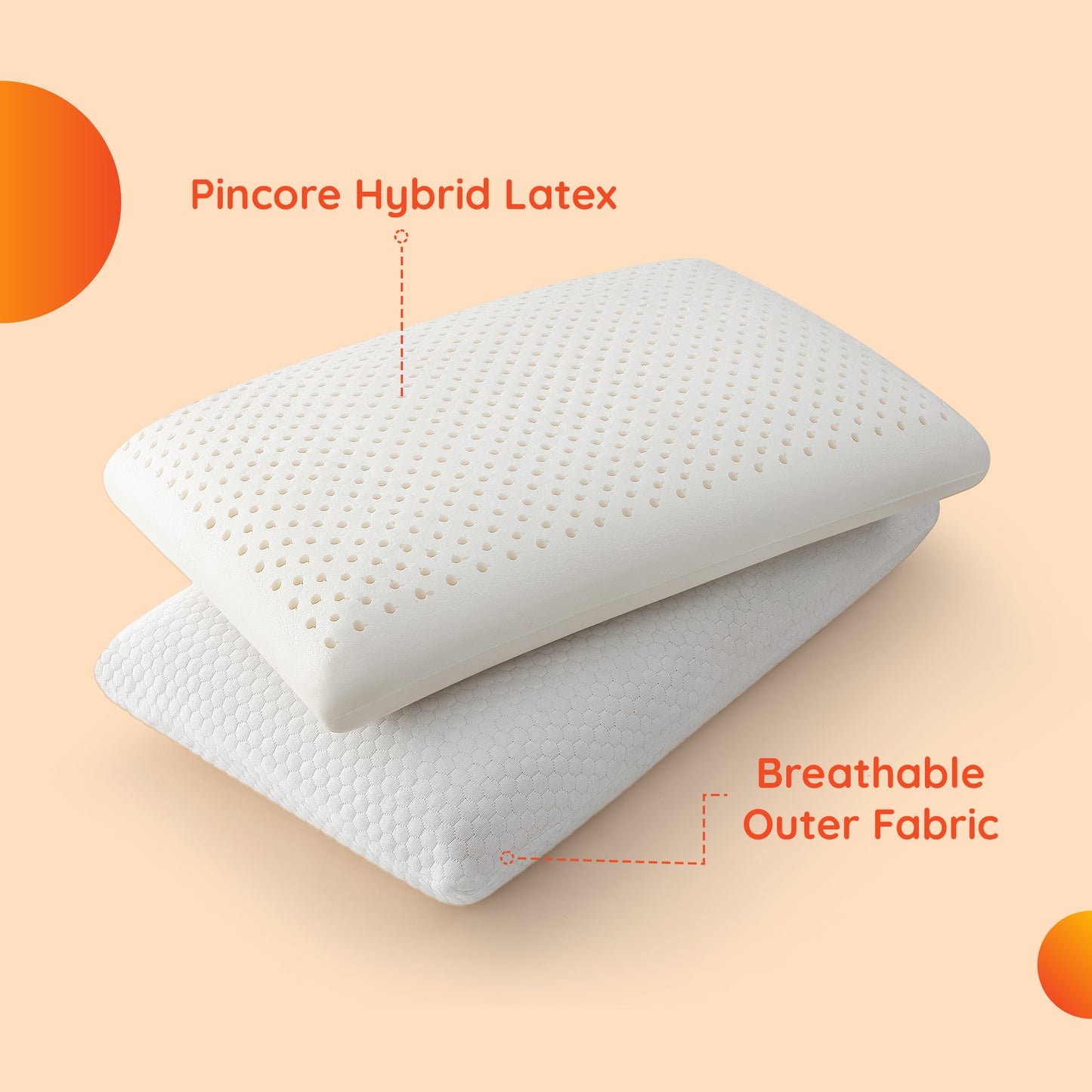 Yawn|Lae|Pincore|Hybrid|Late|Pillow|Large|White