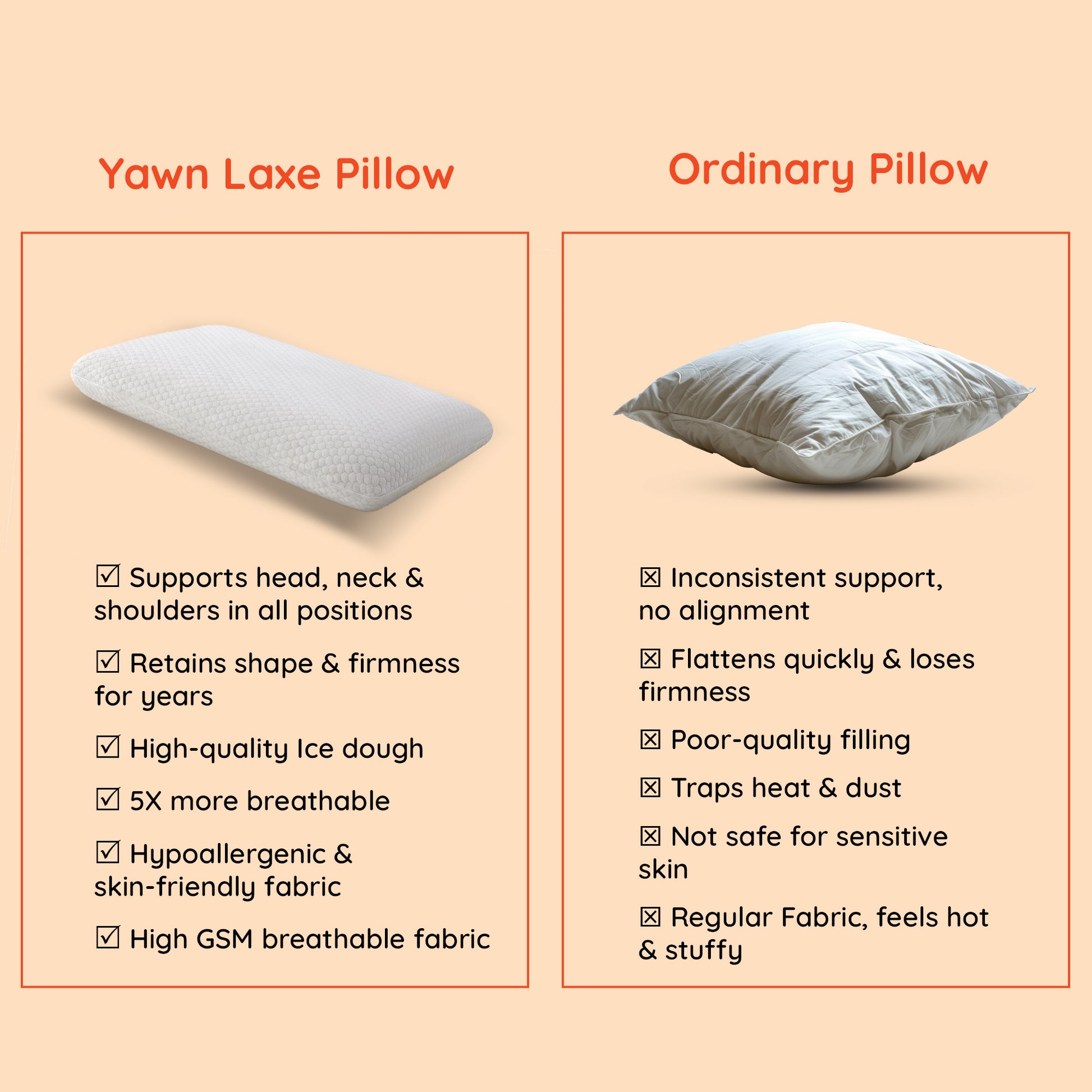 Yawn|Lae|Pincore|Hybrid|Late|Pillow|Large|White