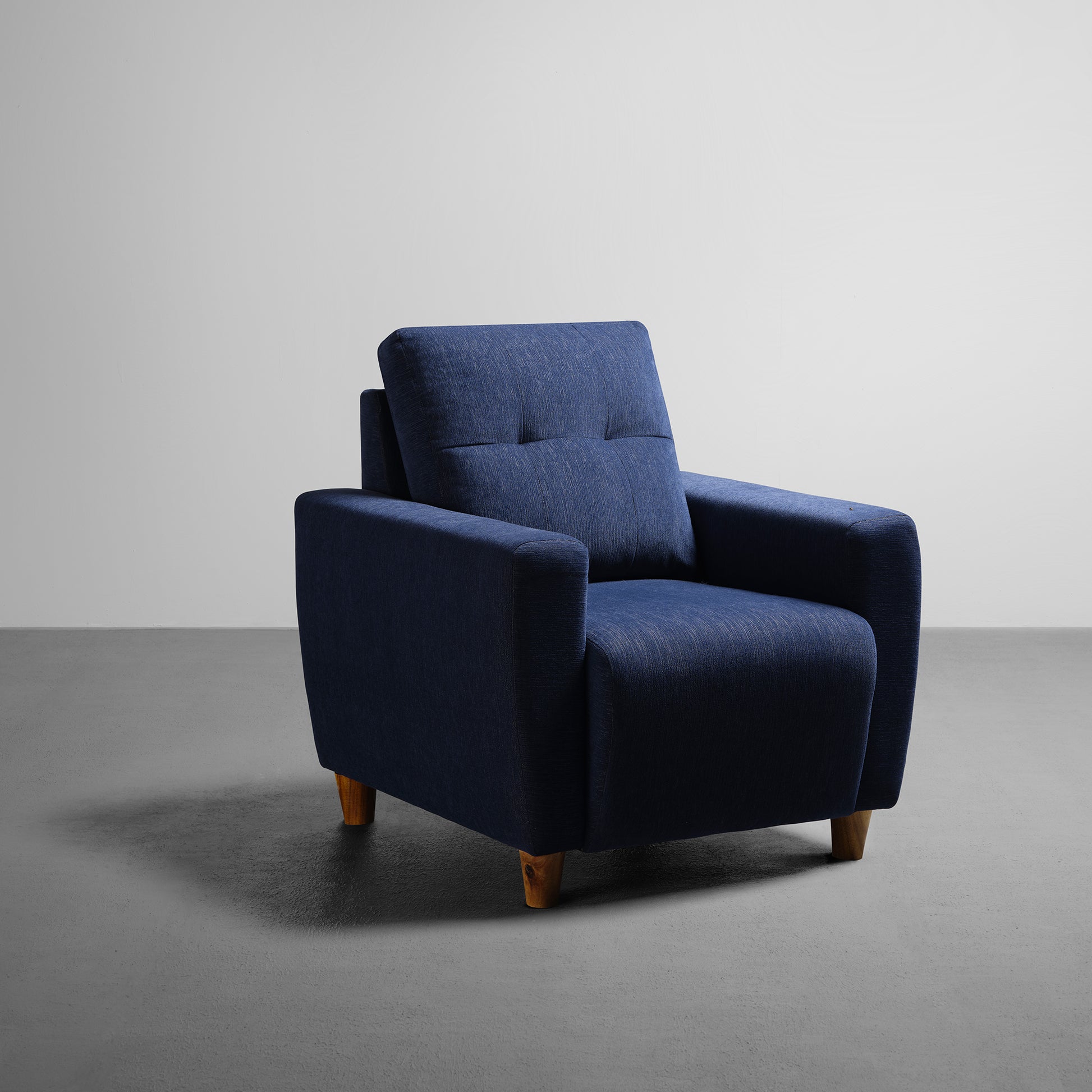 Sofa|Yolo|1|Seater|Sofa|Fabric|Berry|Blue