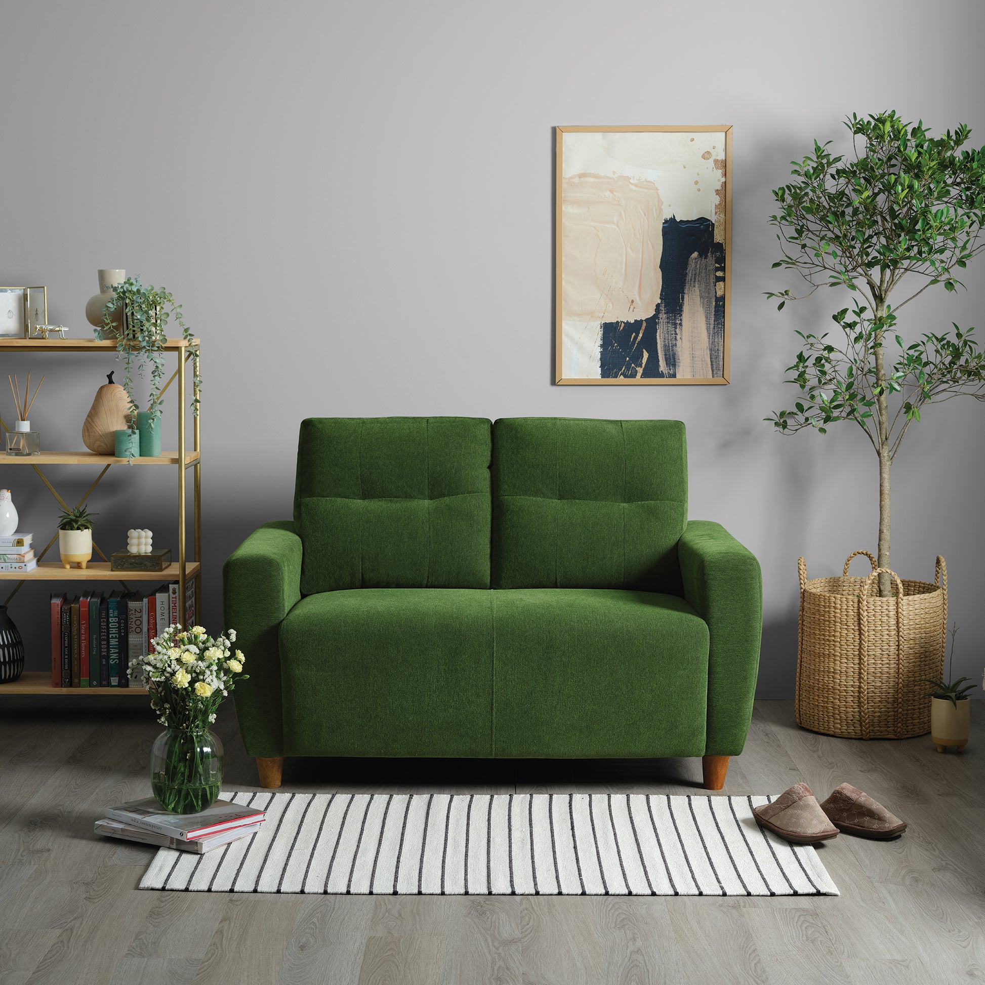 Sofa|Yolo|2|Seater|Sofa|Fabric|Avocado|Green
