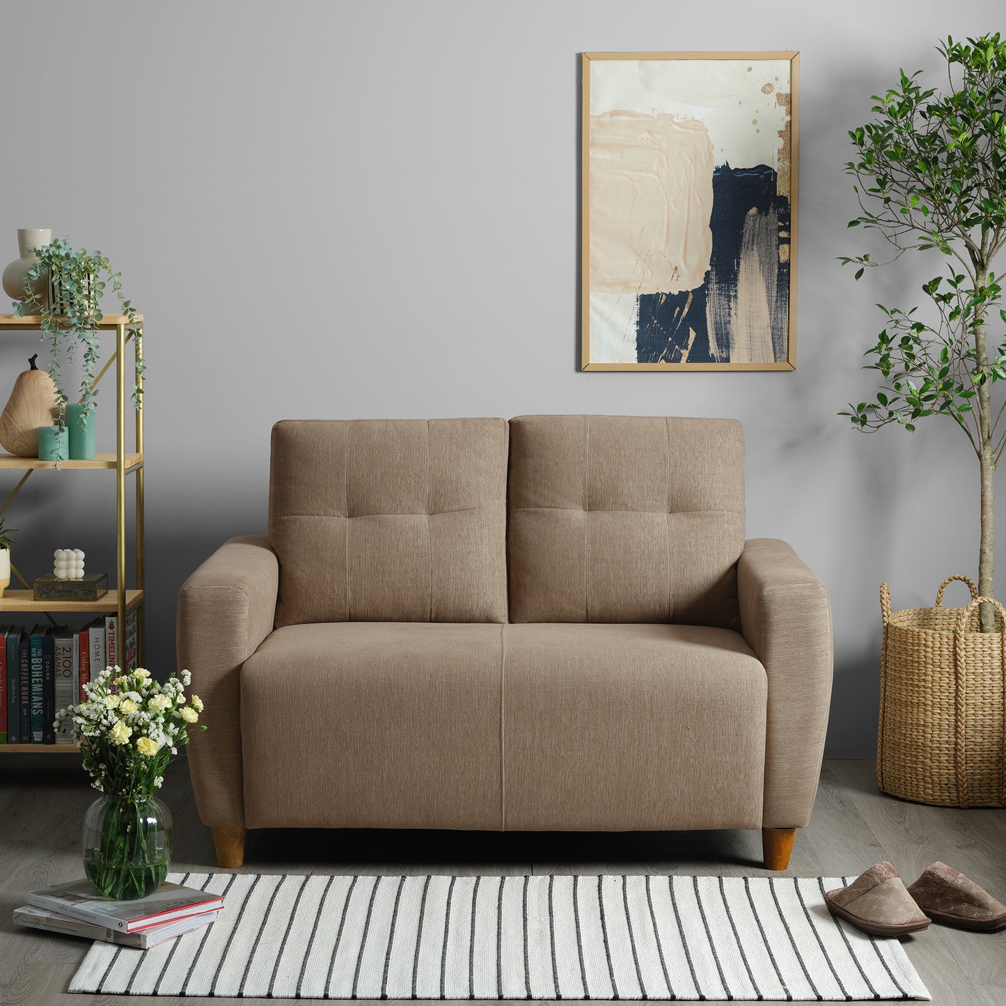 Sofa|Yolo|2|Seater|Sofa|Fabric|Coco|Brown