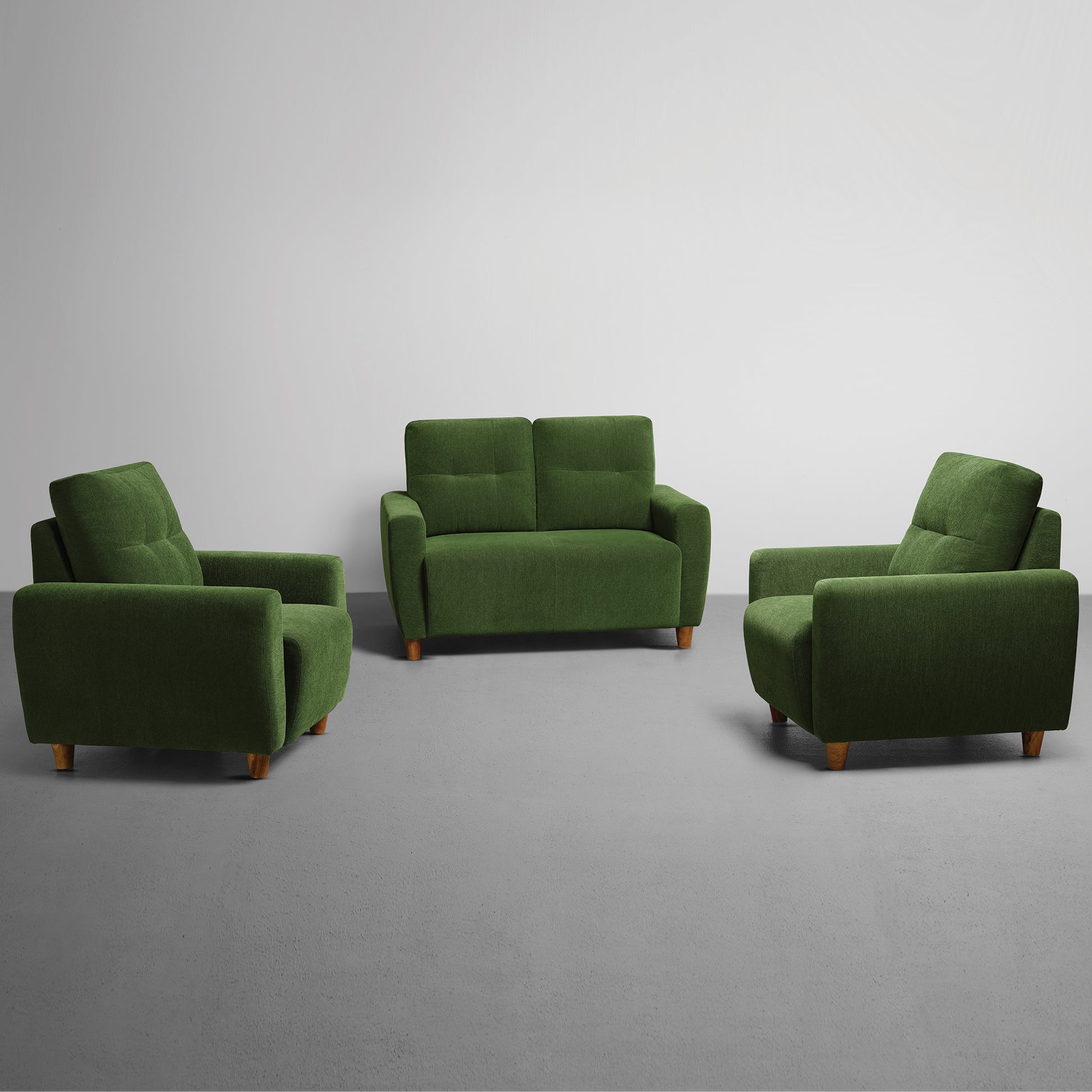 Sofa|Yolo|2+1+1|Seater|Sofa|Set|Fabric|Avocado|Green