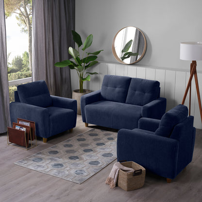Sofa|Yolo|2+1+1|Seater|Sofa|Set|Fabric|Berry|Blue