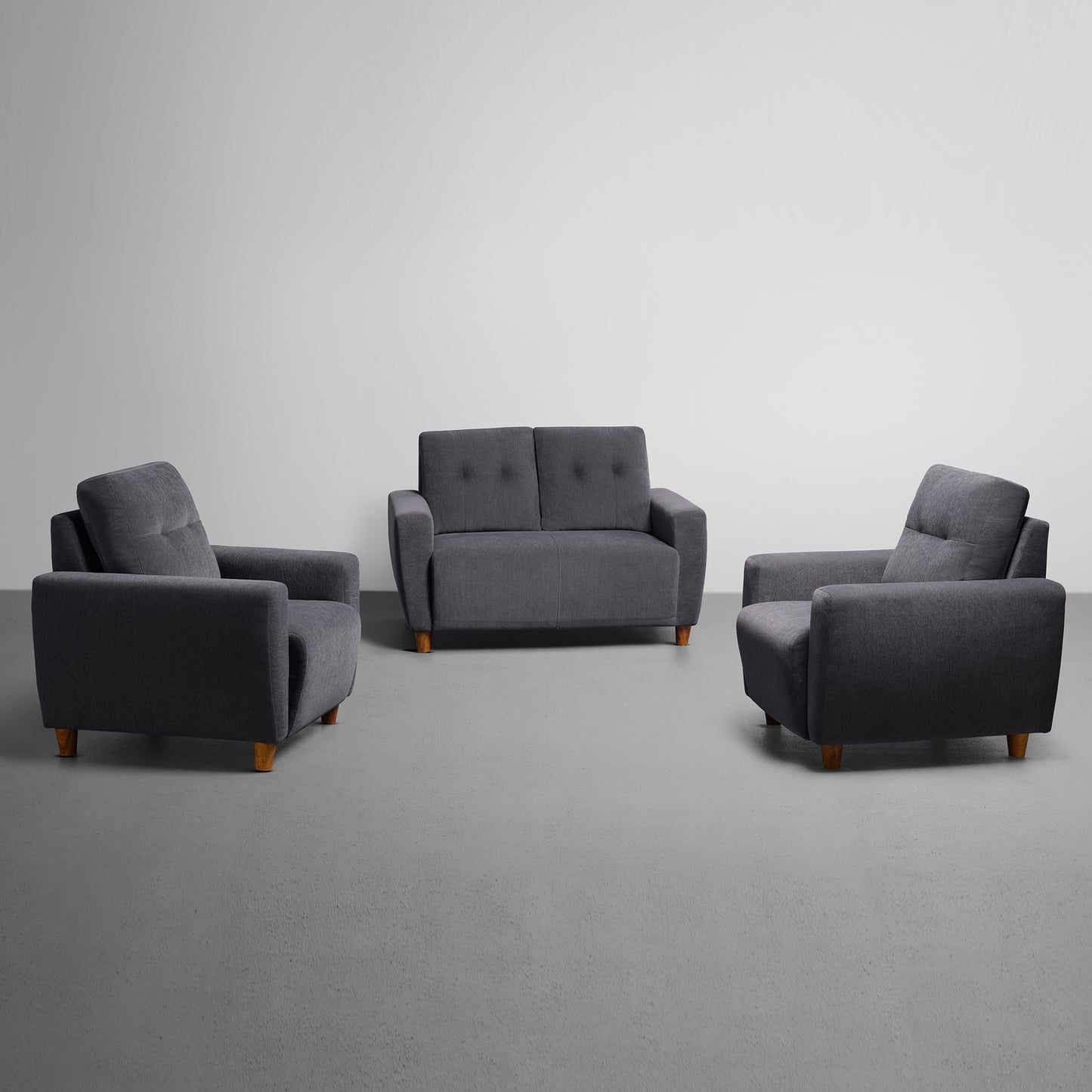 Sofa|Yolo|2+1+1|Seater|Sofa|Set|Fabric|Sesame|Grey