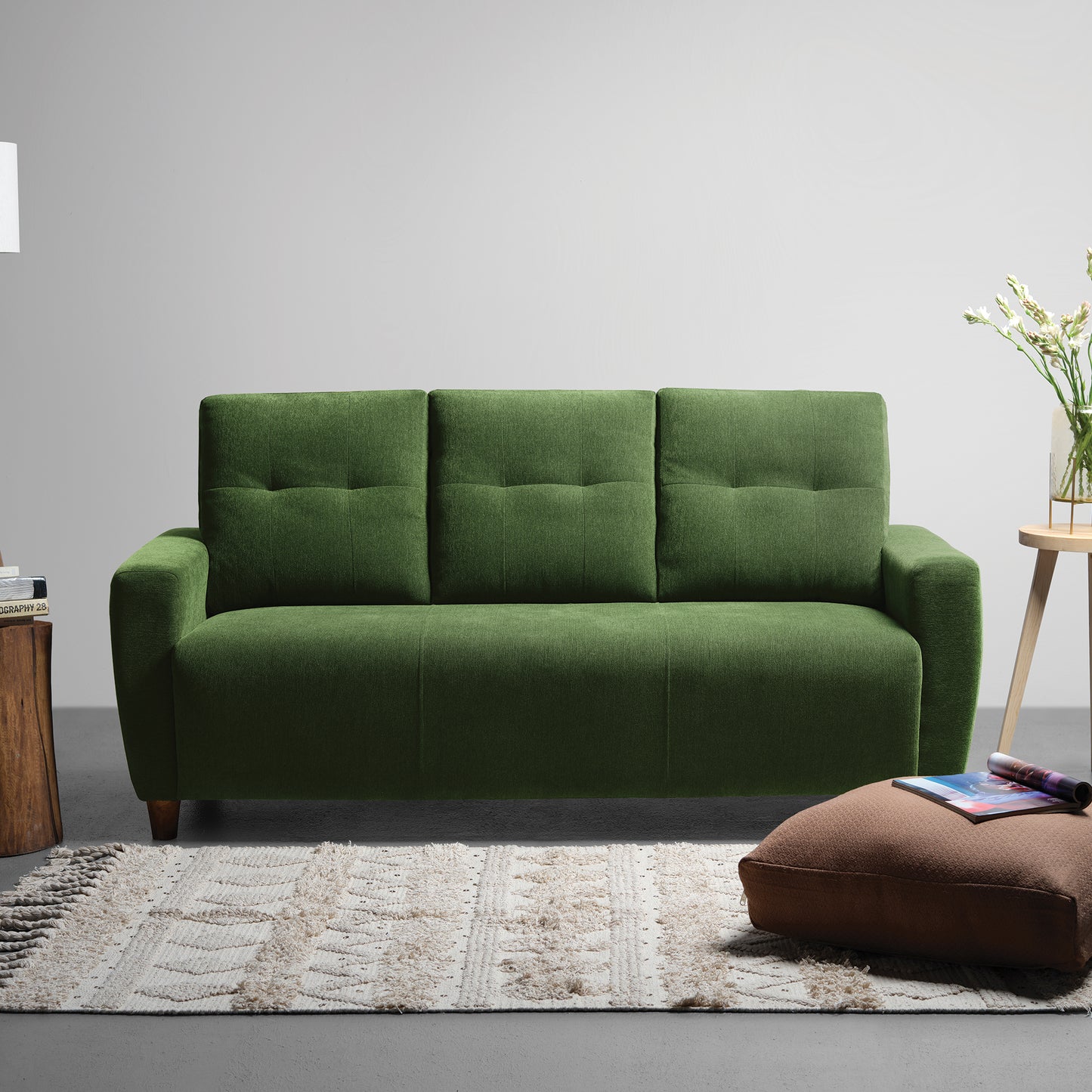 Sofa|Yolo|3|Seater|Sofa|Fabric|Avocado|Green