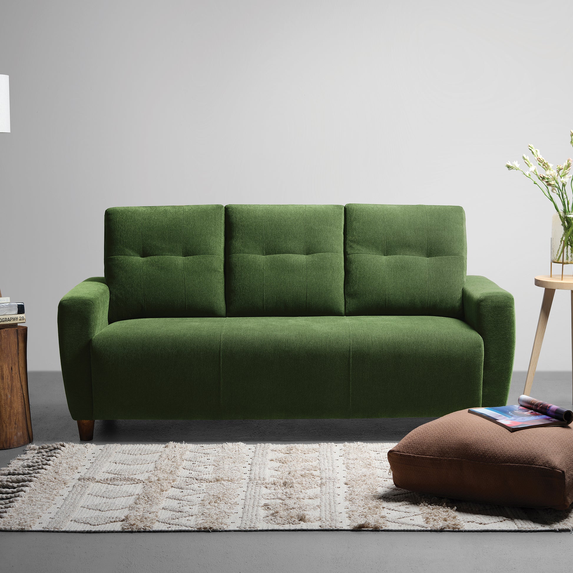 Sofa|Yolo|3|Seater|Sofa|Fabric|Avocado|Green