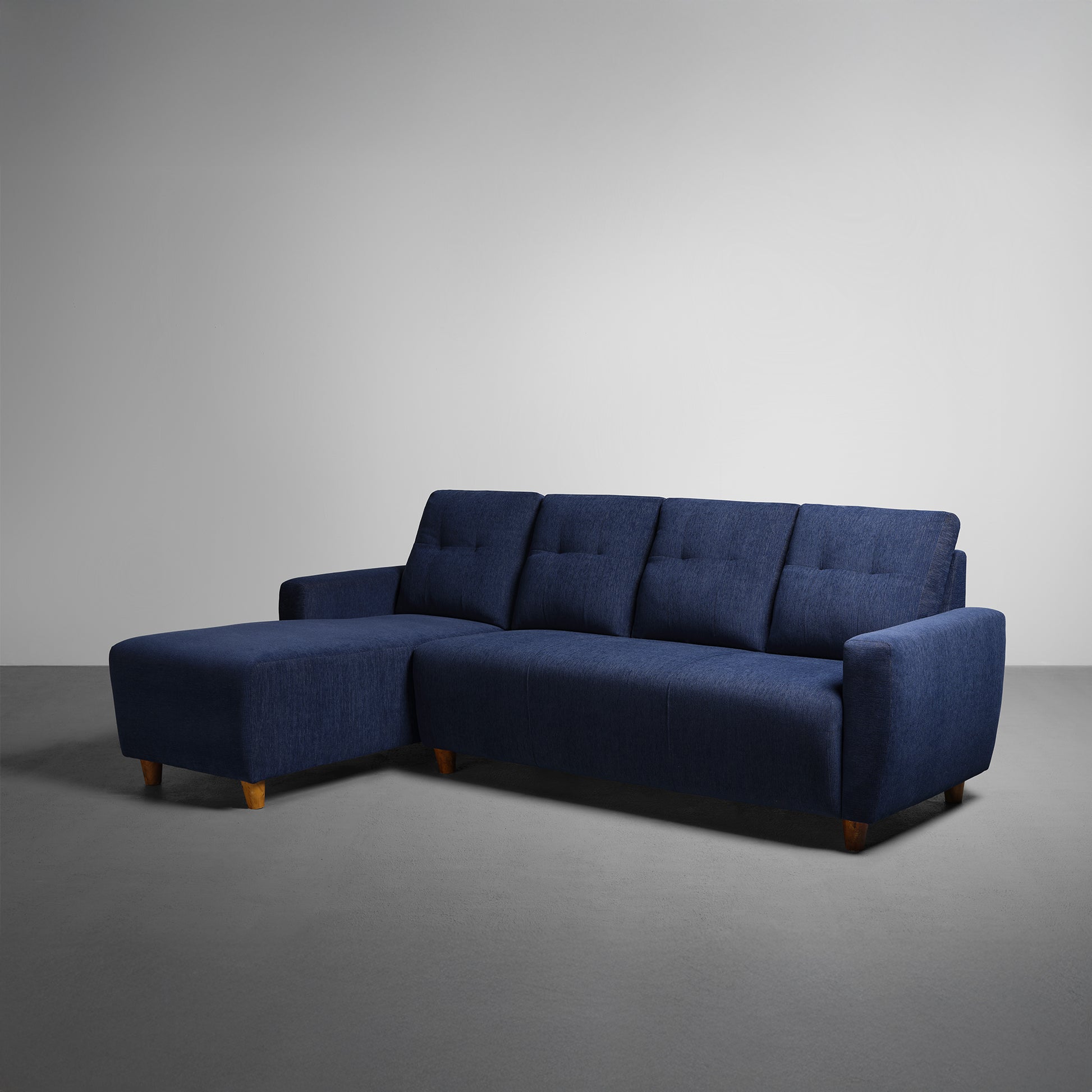 Sofa|Yolo|3|Seater|LHS|L|Shape|Sofa|Set|Fabric|Berry|Blue