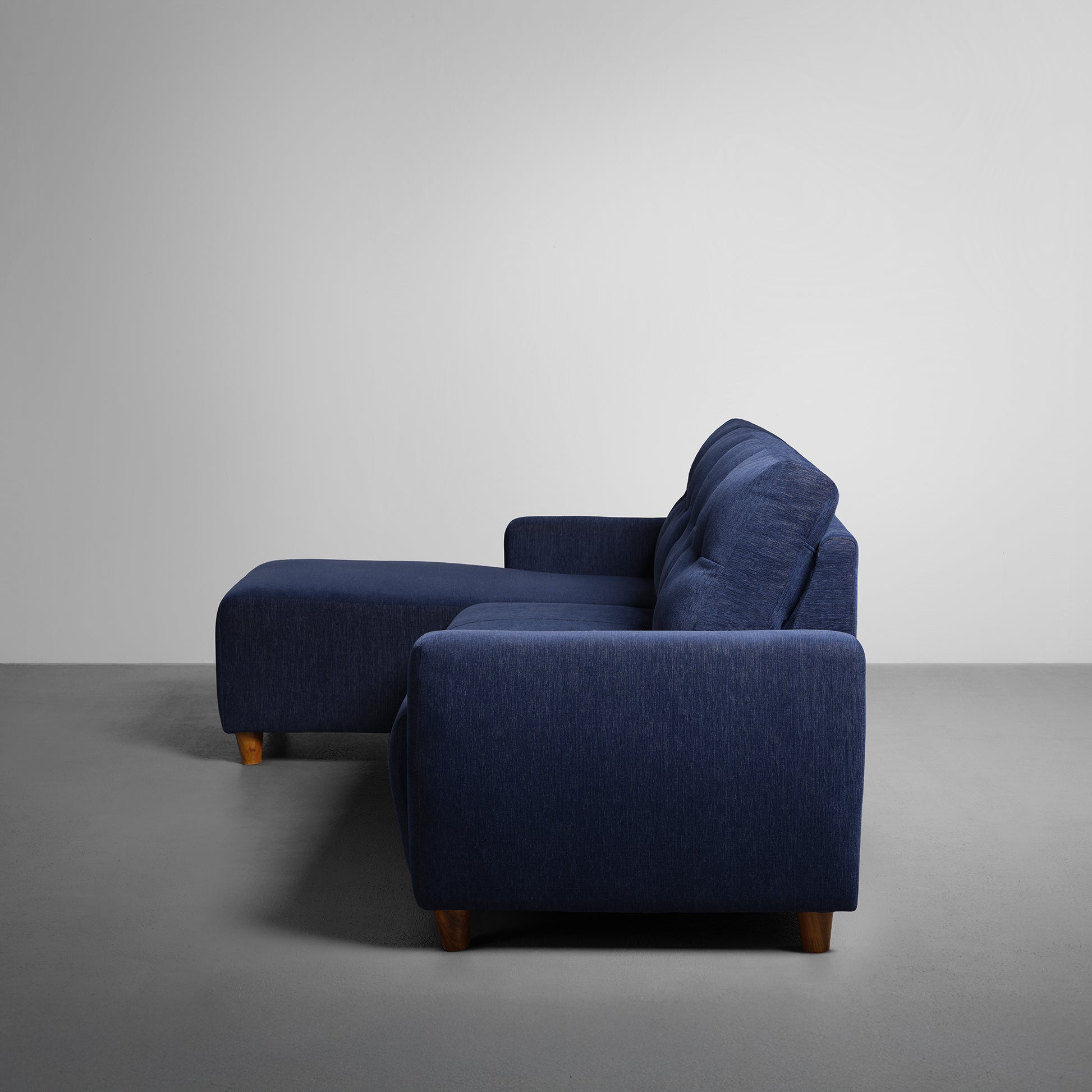 Sofa|Yolo|3|Seater|LHS|L|Shape|Sofa|Set|Fabric|Berry|Blue