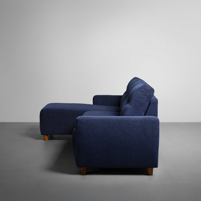 Sofa|Yolo|3|Seater|LHS|L|Shape|Sofa|Set|Fabric|Berry|Blue