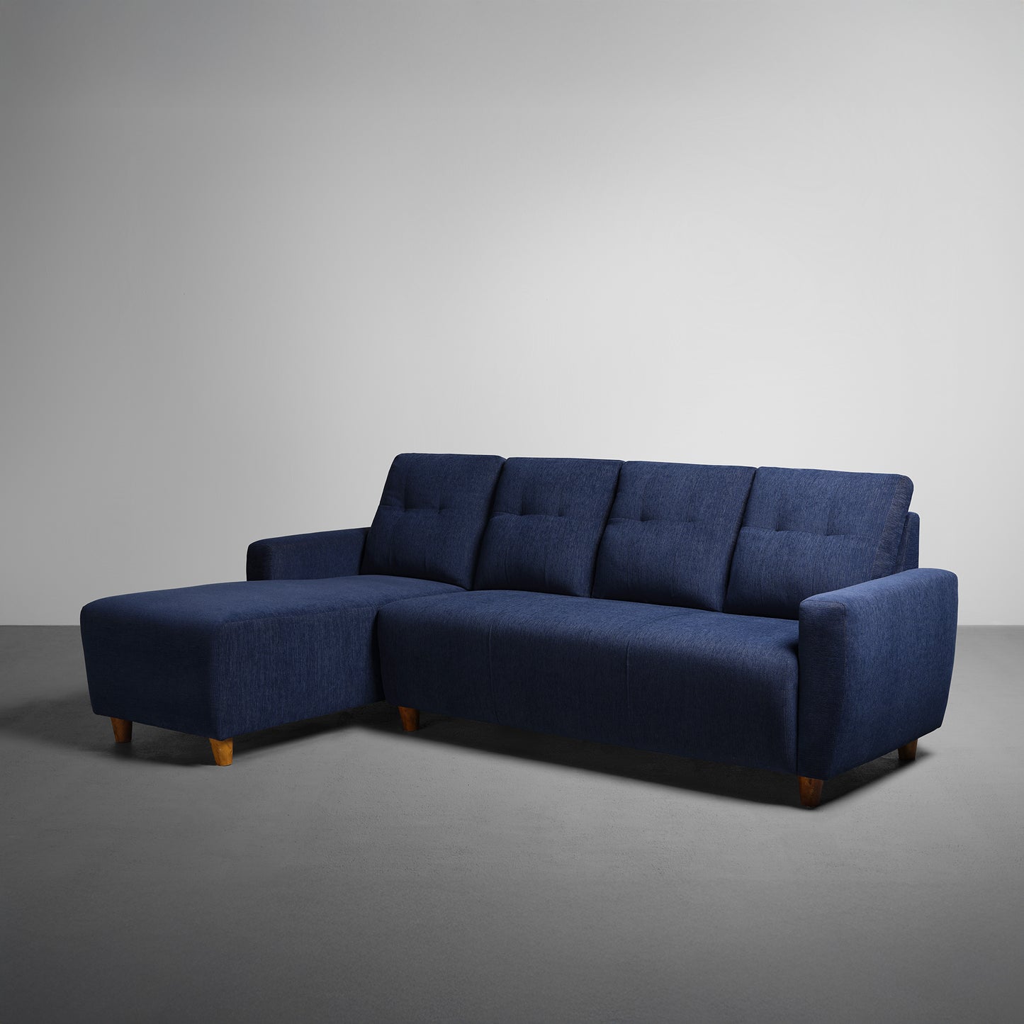 Sofa|Yolo|3|Seater|LHS|L|Shape|Sofa|Set|with|Ottoman|Fabric|Berry|Blue