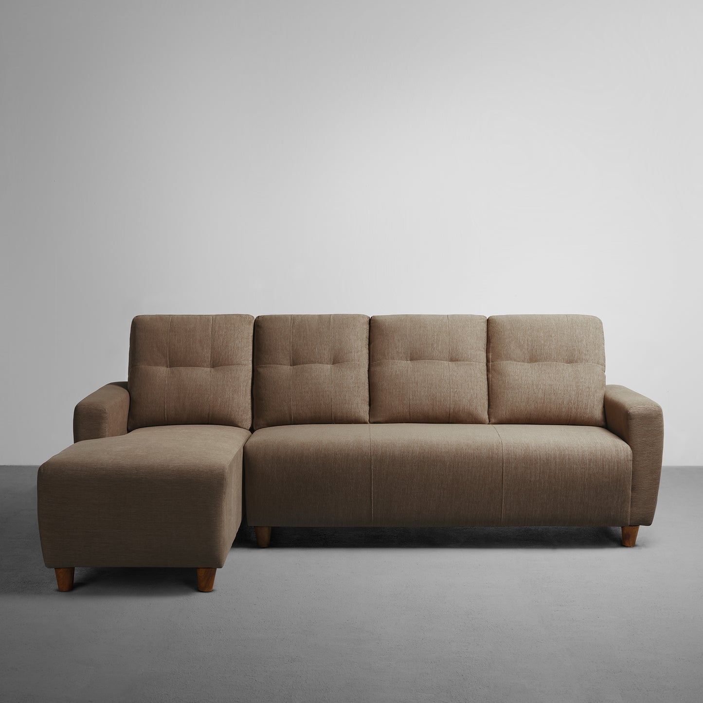 Sofa|Yolo|3|Seater|LHS|L|Shape|Sofa|Set|with|Ottoman|Fabric|Coco|Brown