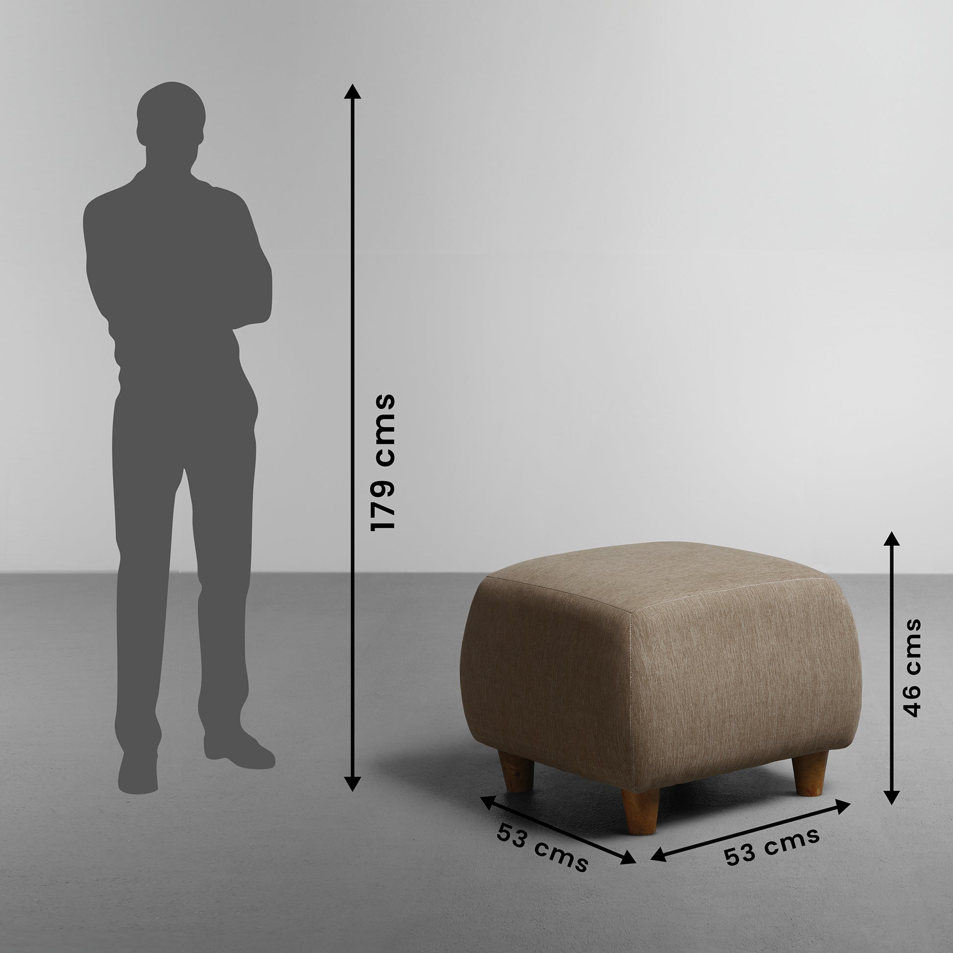 Sofa|Yolo|3|Seater|LHS|L|Shape|Sofa|Set|with|Ottoman|Fabric|Coco|Brown