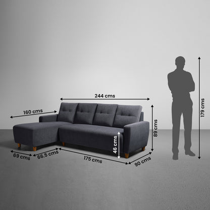 Sofa|Yolo|3|Seater|LHS|L|Shape|Sofa|Set|with|Ottoman|Fabric|Sesame|Grey