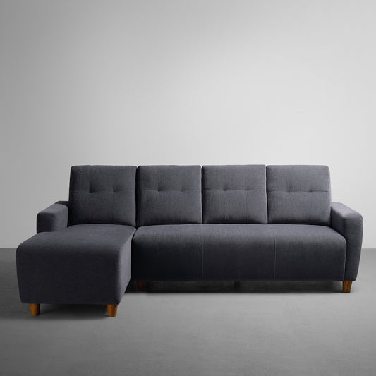 Sofa|Yolo|3|Seater|LHS|L|Shape|Sofa|Set|Fabric|Sesame|Grey