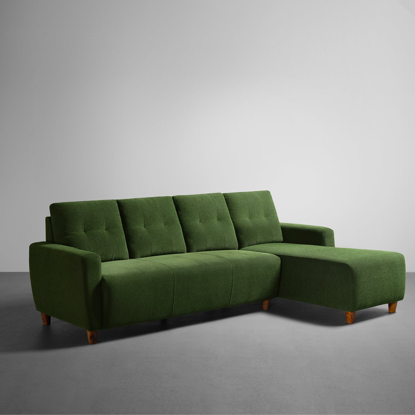 Sofa|Yolo|3|Seater|RHS|L|Shape|Sofa|Set|Fabric|Avocado|Green