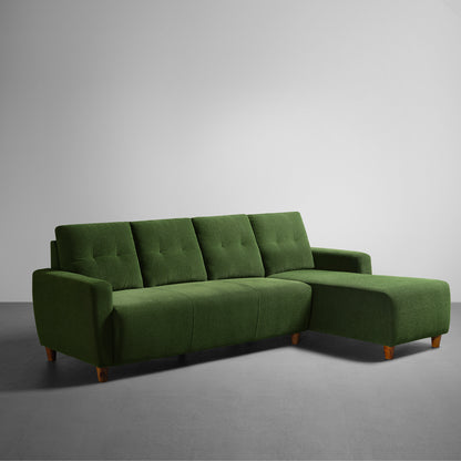 Sofa|Yolo|3|Seater|RHS|L|Shape|Sofa|Set|Fabric|Avocado|Green