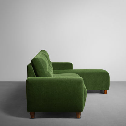 Sofa|Yolo|3|Seater|RHS|L|Shape|Sofa|Set|Fabric|Avocado|Green