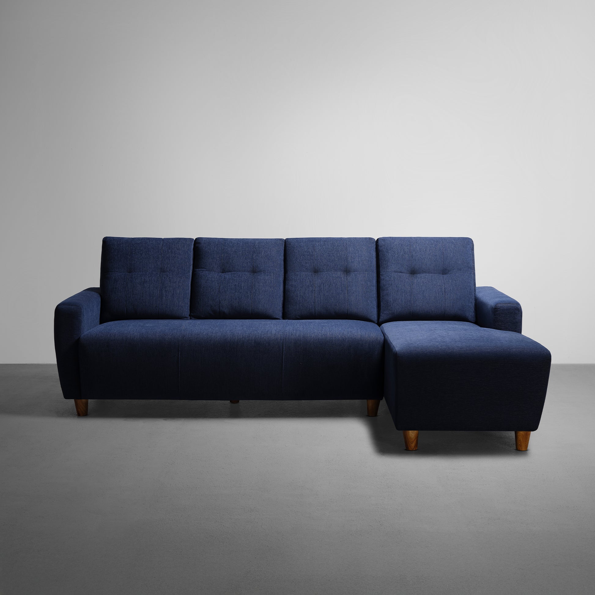Sofa|Yolo|3|Seater|RHS|L|Shape|Sofa|Set|Fabric|Berry|Blue