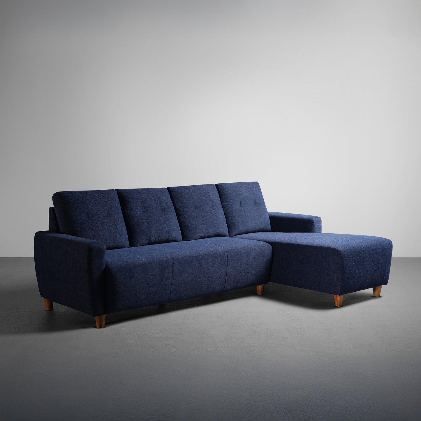 Sofa|Yolo|3|Seater|RHS|L|Shape|Sofa|Set|Fabric|Berry|Blue