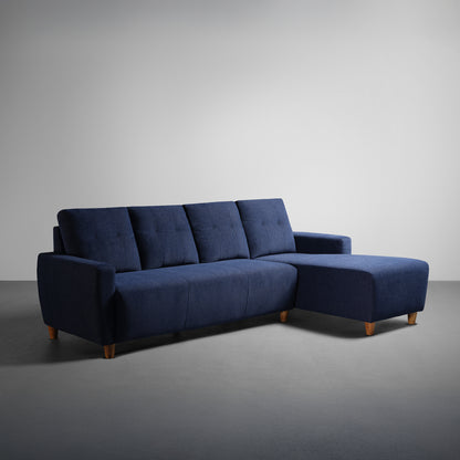 Sofa|Yolo|3|Seater|RHS|L|Shape|Sofa|Set|Fabric|Berry|Blue