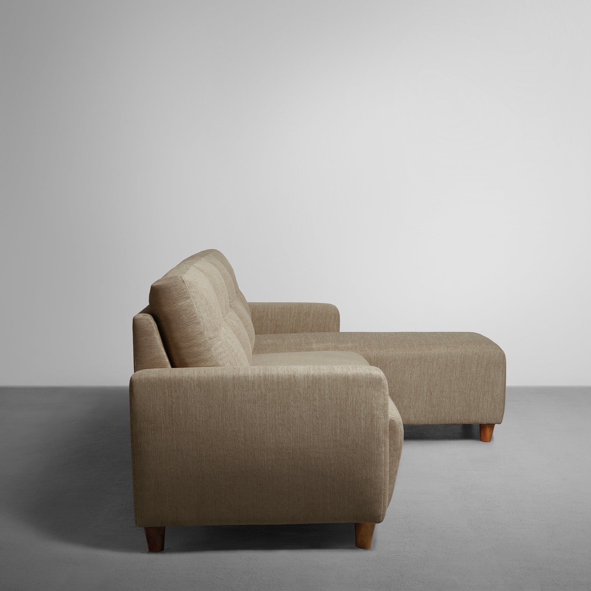 Sofa|Yolo|3|Seater|RHS|L|Shape|Sofa|Set|Fabric|Coco|Brown
