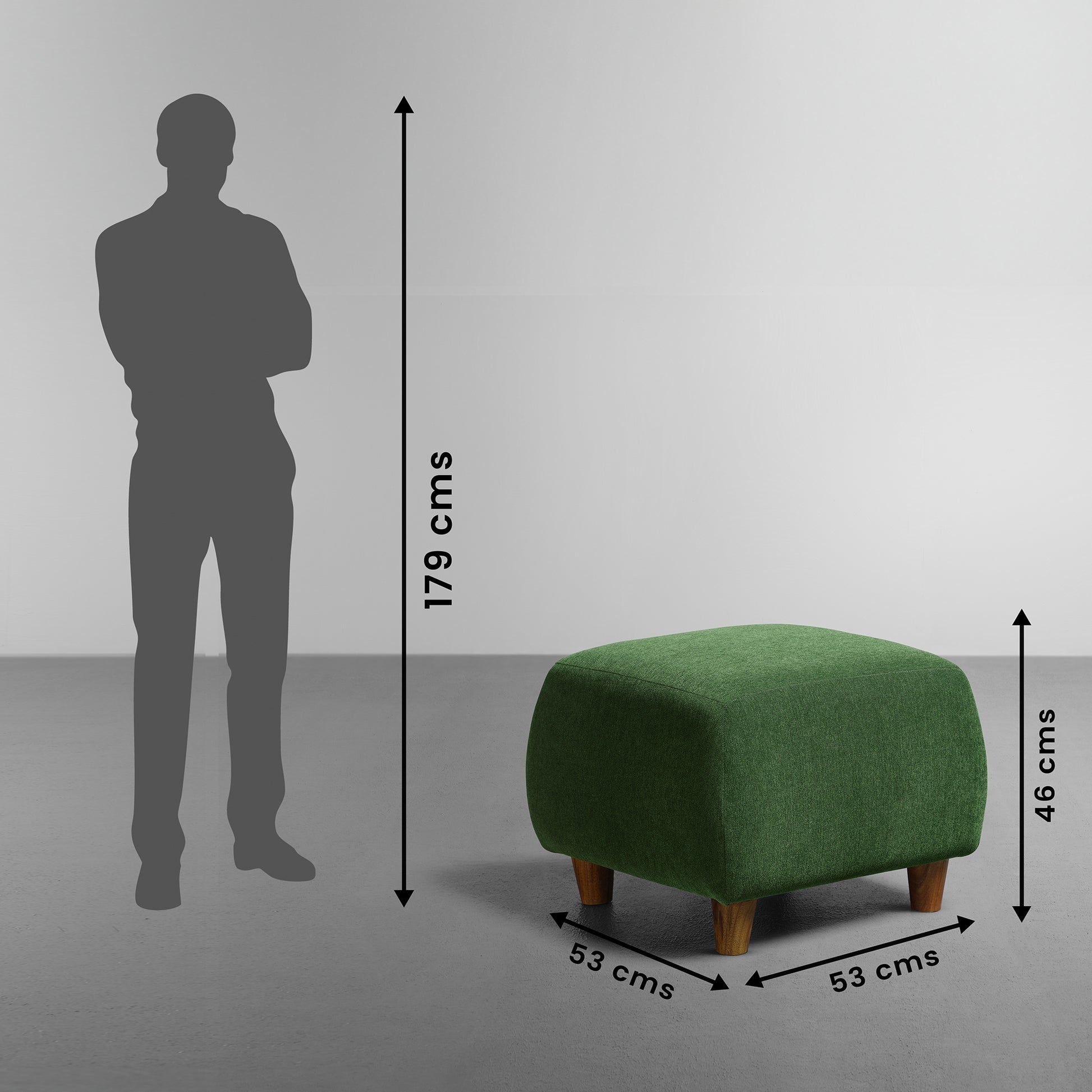 Sofa|Yolo|3|Seater|RHS|L|Shape|Sofa|Set|with|Ottoman|Fabric|Avocado|Green