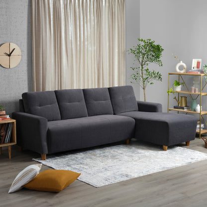 Sofa|Yolo|3|Seater|RHS|L|Shape|Sofa|Set|Fabric|Sesame|Grey