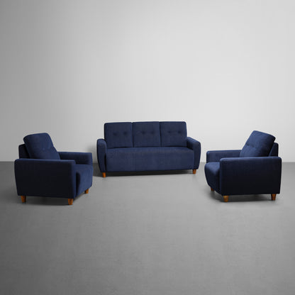 Sofa|Yolo|3+1+1|Seater|Sofa|Set|Fabric|Berry|Blue