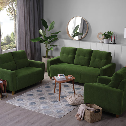 Sofa|Yolo|3+2+1|Seater|Sofa|Set|Fabric|Avocado|Green