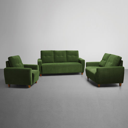 Sofa|Yolo|3+2+1|Seater|Sofa|Set|Fabric|Avocado|Green