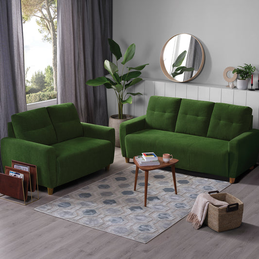 Sofa|Yolo|3+2|Seater|Sofa|Set|Fabric|Avocado|Green